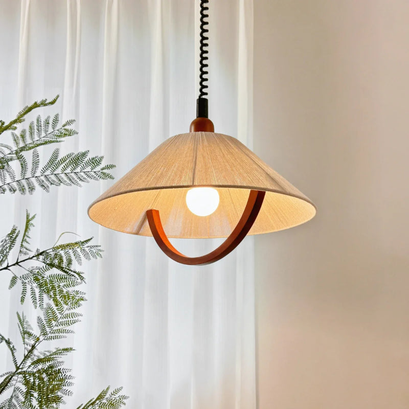Adjustable Vintage Ceiling Lamp – Natural Charm & Modern Style